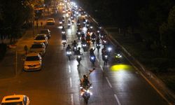 Diyarbakır’da motosikletlilerden Gazze’ye destek turu