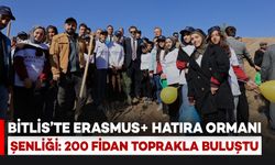 Bitlis’te Erasmus+ Hatıra Ormanı Şenliği: 200 Fidan Toprakla Buluştu