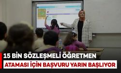 15 Bin Sözleşmeli Öğretmen Ataması İçin Tercihler Yarın Başlıyor