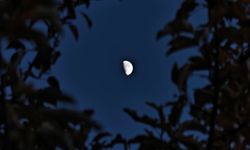 Ahlat’ta Yarım Ay Manzarası Büyüledi