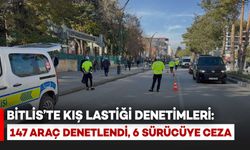 Bitlis'te Kış Lastiği Denetimleri: 147 Araç Kontrol Edildi, 6 Sürücüye Ceza