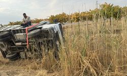 Batman’da kamyonet devrildi: 5 kişi kazadan burnu kanamadan kurtuldu