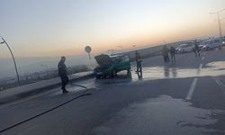 Seyir Halindeki Araç Alev Aldı