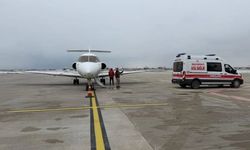 Van’da tedavi gören yenidoğan bebek uçak ambulansla Konya’ya sevk edildi