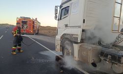 Bingöl’de seyir halindeki tırda yangın paniği: Facia son anda önlendi