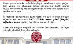 Bingöl’de Kar Tatili: Eğitime 1 Gün Ara Verildi