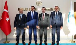 Bitlis protokolünden Bitlis Eren Üniversitesi Rektörü Elmastaş’a ziyaret