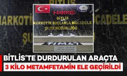 Bitlis'te Durdurulan Araçta 3 Kilo Metamfetamin Ele Geçirildi