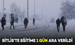 Bitlis’te Kar ve Buzlanma Nedeniyle Eğitime 1 Gün Ara Verildi