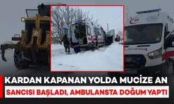 Muş'ta Kardan Kapanan Yolda Anne Ambulansta Doğum Yaptı