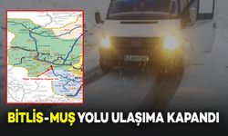 Yoğun Kar Yağışı Nedeniyle Muş-Bitlis Yolu Ulaşıma Kapandı