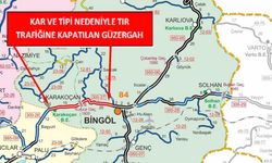 Bingöl-Elazığ yolu tır trafiğine kapatıldı