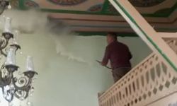 Camide korkutan yangın