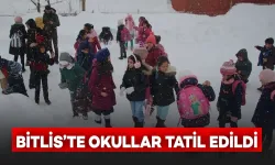 Bitlis’in Bazı İlçelerinde Okullar 1 Gün Tatil Edildi