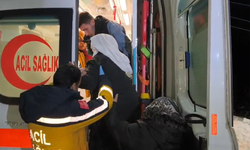 Kapalı köy yolu açıldı, hasta zamanında hastaneye ulaştırıldı