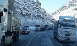 Bitlis’te kar yağışında dolayı bazı yollarda ağır vasıta araçların geçişi kısıtlandı