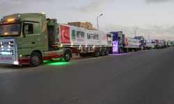 Umut Kervanı’nın yardım tırları Gazze’ye uğurlandı