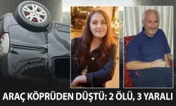 Köprüden düşen hafif ticari araçta 2 kişi hayatını kaybetti