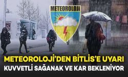 Meteoroloji'den Bitlis'e Uyarı: Kuvvetli Sağanak Yağış ve Kar Bekleniyor