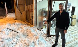 Çatıda Biriken Kar Kütlesi Düştü: İş Yeri Sahibi Ölümden Döndü