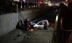 Otomobil Sulama Kanalına Düştü: 1 Yaralı