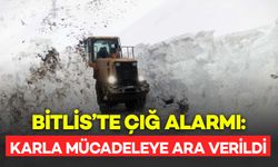 Bitlis'te Çığ Tehlikesi Alarmı: Karla Mücadeleye Ara Verildi