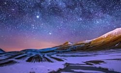 Bitlis’te kış geceleri yıldız manzaralarıyla büyülüyor