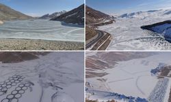 Van’da Sibirya soğukları: Barajlar buz tuttu