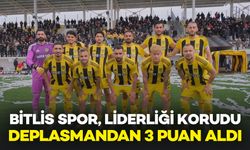 Bitlis Spor Deplasmandan 3 Puanla Döndü, Liderliği Korudu