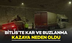 Bitlis’te Kaza Yapan Tır İçin Gelen Çekici de Kaza Yaptı