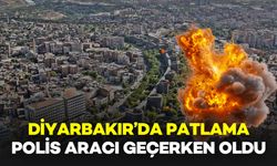 Diyarbakır'da Polis Aracının Geçtiği Anda Patlama Meydana Geldi