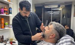 Bitlis'te berberlerde bayram yoğunluğu