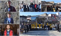 Farklı ülkeden geldiler:Bitlis'in tarihi mekanlarına hayran kaldılar
