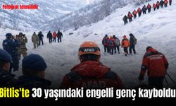 Bitlis'te kaybolan engelli genç için ekipler seferber oldu