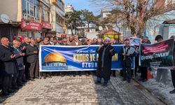 Bitlis'te Dünya Kudüs Günü basın açıklaması: 'Mesele Filistin Değil, Ümmetin Varlık Mücadelesidir'