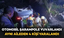Kontrolden Çıkan Otomobil Devrildi: Aynı Aileden 4 Kişi Yaralandı