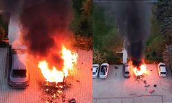 Diyarbakır'da Site İçinde Korkutan Yangın: Alevler Metrelerce Yükseldi