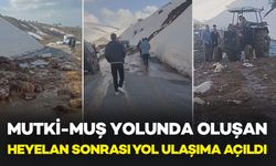 Mutki-Muş Yolu Heyelan Sonrası Yeniden Ulaşıma Açıldı