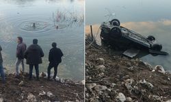 Otomobil baraj gölüne uçtu: Sürücü kurtarıldı