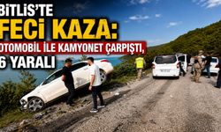 Bitlis'te Feci Kaza: Otomobil ile Kamyonet Çarpıştı, 6 Yaralı
