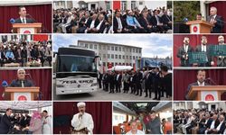 Bitlis'ten Kutsal Topraklara Gidecek Hacı Adayları Dualarla Uğurlandı