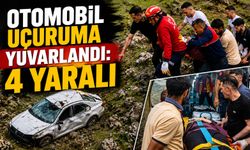 Otomobil Uçuruma Yuvarlandı: 4 Yaralı