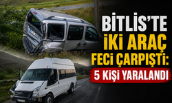 Bitlis’te İki Araç Feci Çarpıştı: 5 Kişi Yaralandı