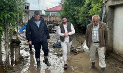Diyadin'de yağışın ardından tüm kurumlar sahaya indi