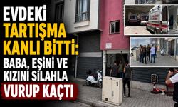 Evdeki Tartışma Kanlı Bitti: Eşini ve Kızını Silahla Vurup Kaçtı