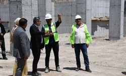 Kaymakam Özçelik’ten 50 Yataklı Devlet Hastanesi İnşaat Alanında İnceleme