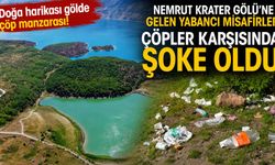 Doğa Harikası Nemrut Krater Gölü’ne Gelen Yabancı Misafirler Çöpler Karşısında Şoke Oldu