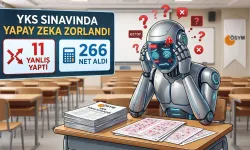 İlginç sonuç! Yapay zekâ YKS’de zorlandı: 11 yanlış yaptı, 266,25 nette kaldı
