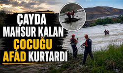 Kezer Çayı'nda Mahsur Kalan Çocuğu AFAD Kurtardı