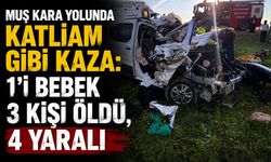 Muş Kara Yolunda Katliam Gibi Kaza: 1'i Bebek 3 Kişi Öldü, 4 Yaralı